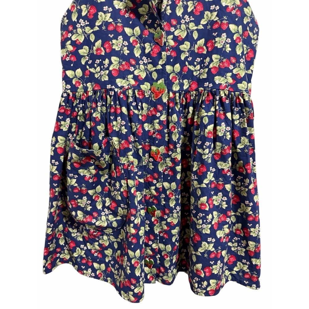 Dogwood Lane Strawberry Fields Cottage Farm Core Sleeveless Dress Women's Small - Picture 5 of 14